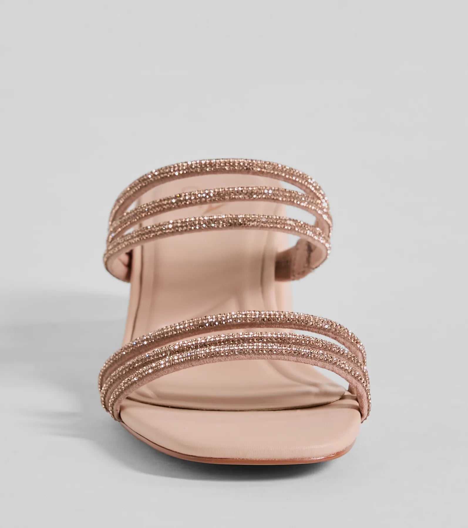 Gorgeous Flash Strappy Rhinestone Block Heels - Image 3