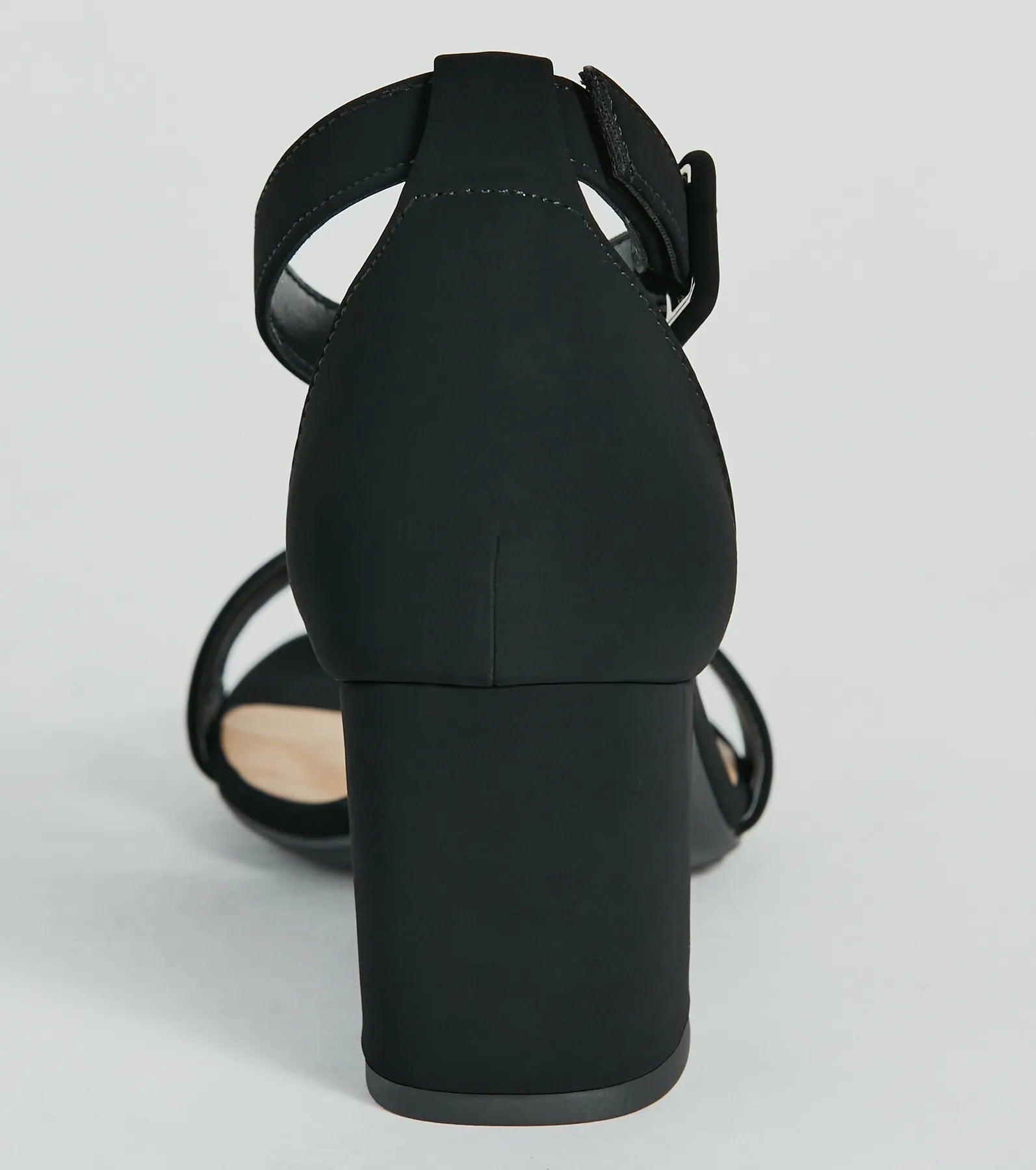 Classic Staple Nubuck Short-Block Heels - Image 4
