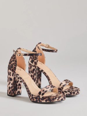 Untamed Glam Leopard Print Block Heels