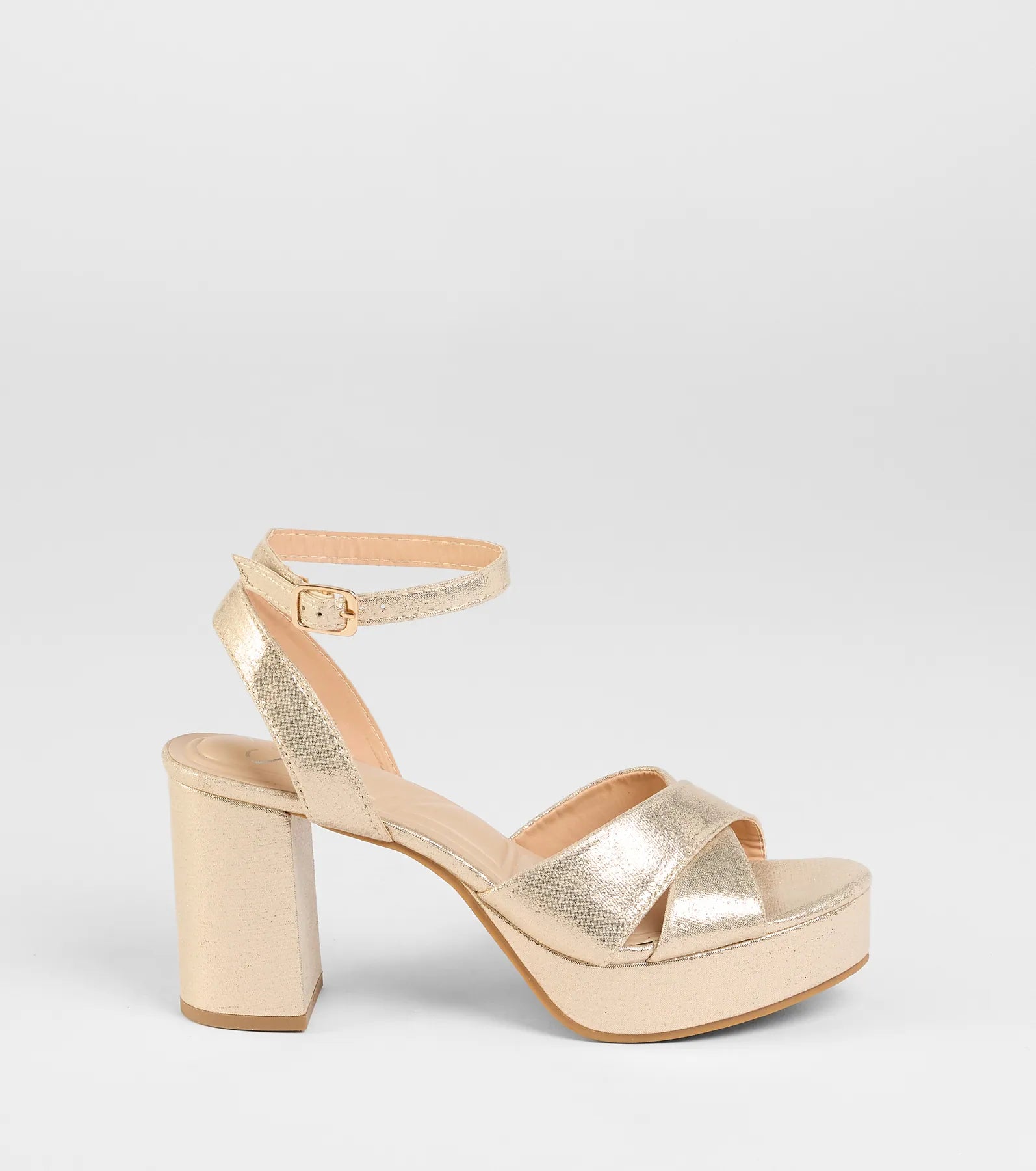 Special Surprise Criss Cross Platform Block Heels - Image 2