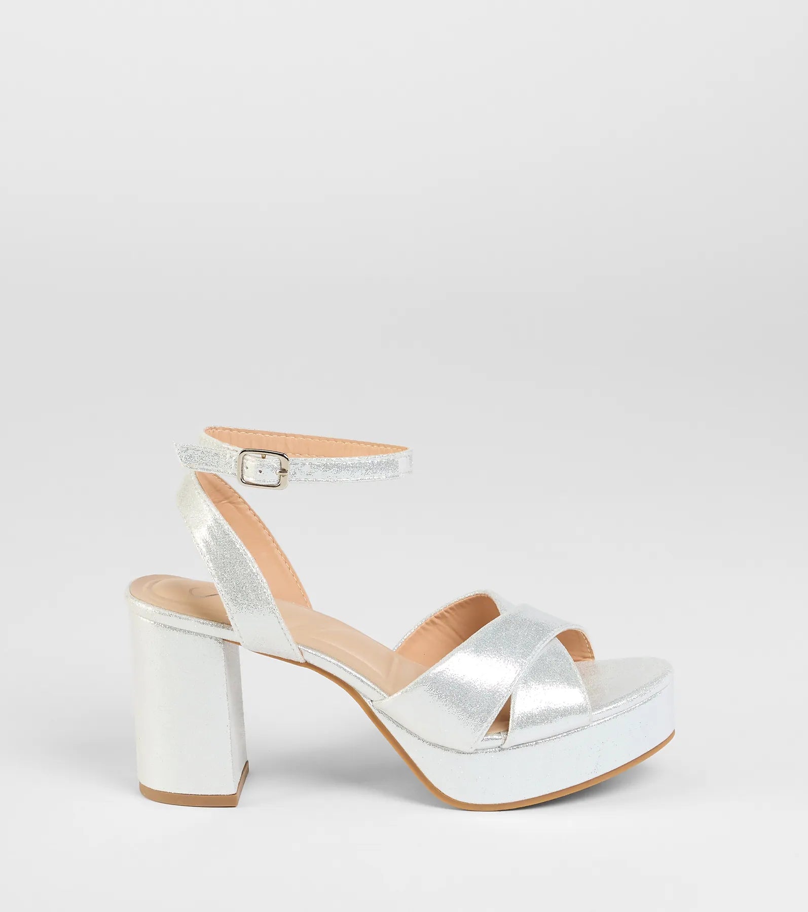 Special Surprise Criss Cross Platform Block Heels - Image 6