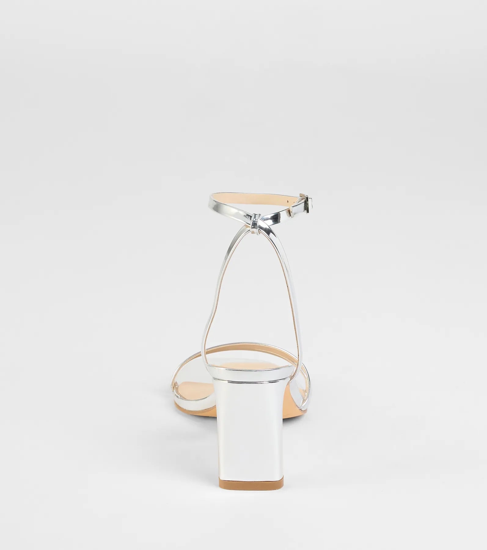 So Obsessed Metallic Strappy Block Heels - Image 4