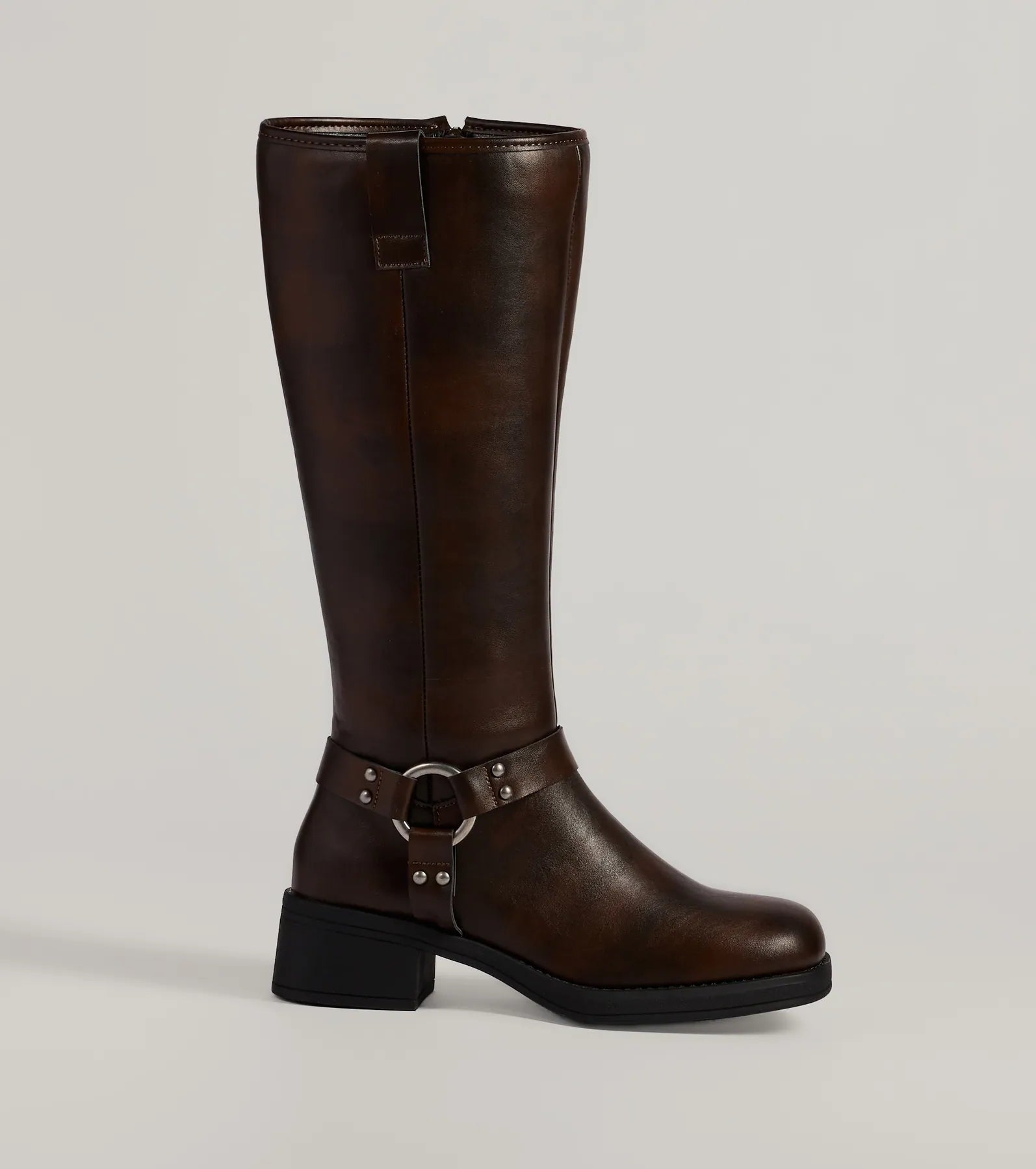 Edgy Moves Under-The-Knee Moto Boots - Image 2