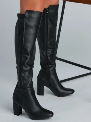Western Vibes Faux Leather Boots