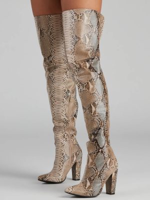 The Chic Standard Snake Boots