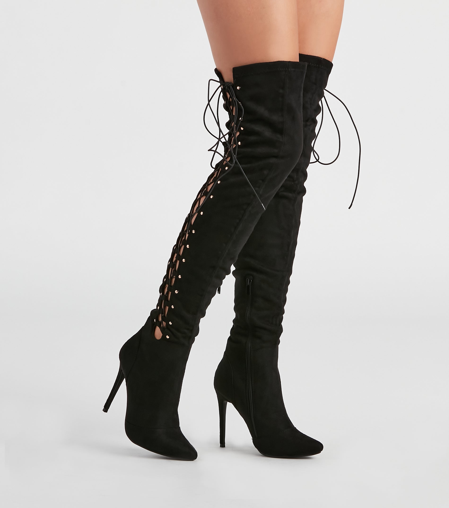 My Scene Lace Up Over The Knee Boots - Image 5