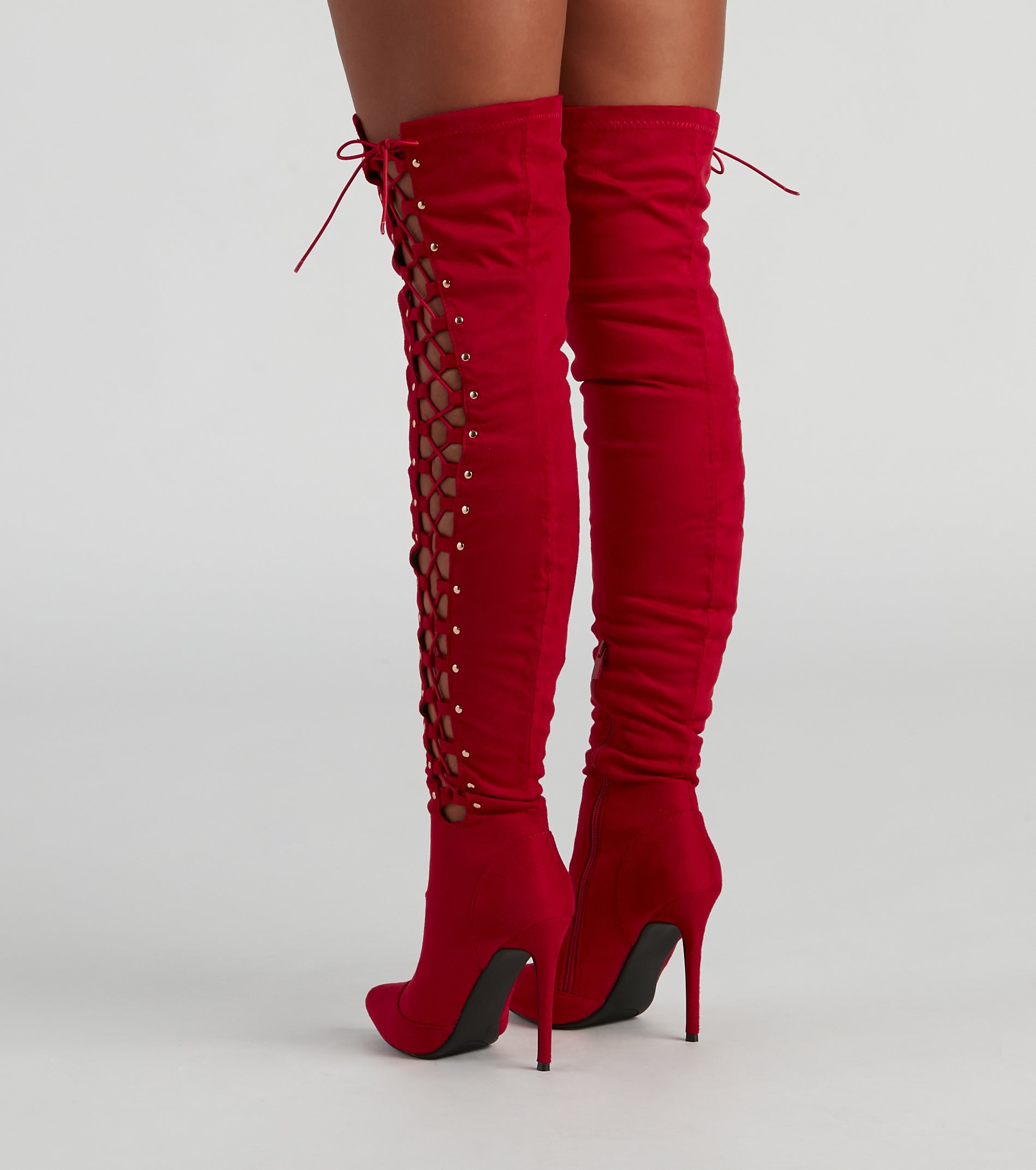 My Scene Lace Up Over The Knee Boots - Image 4