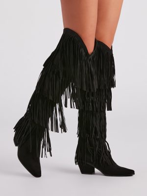 Shake It Off Fringe Cowgirl Boots