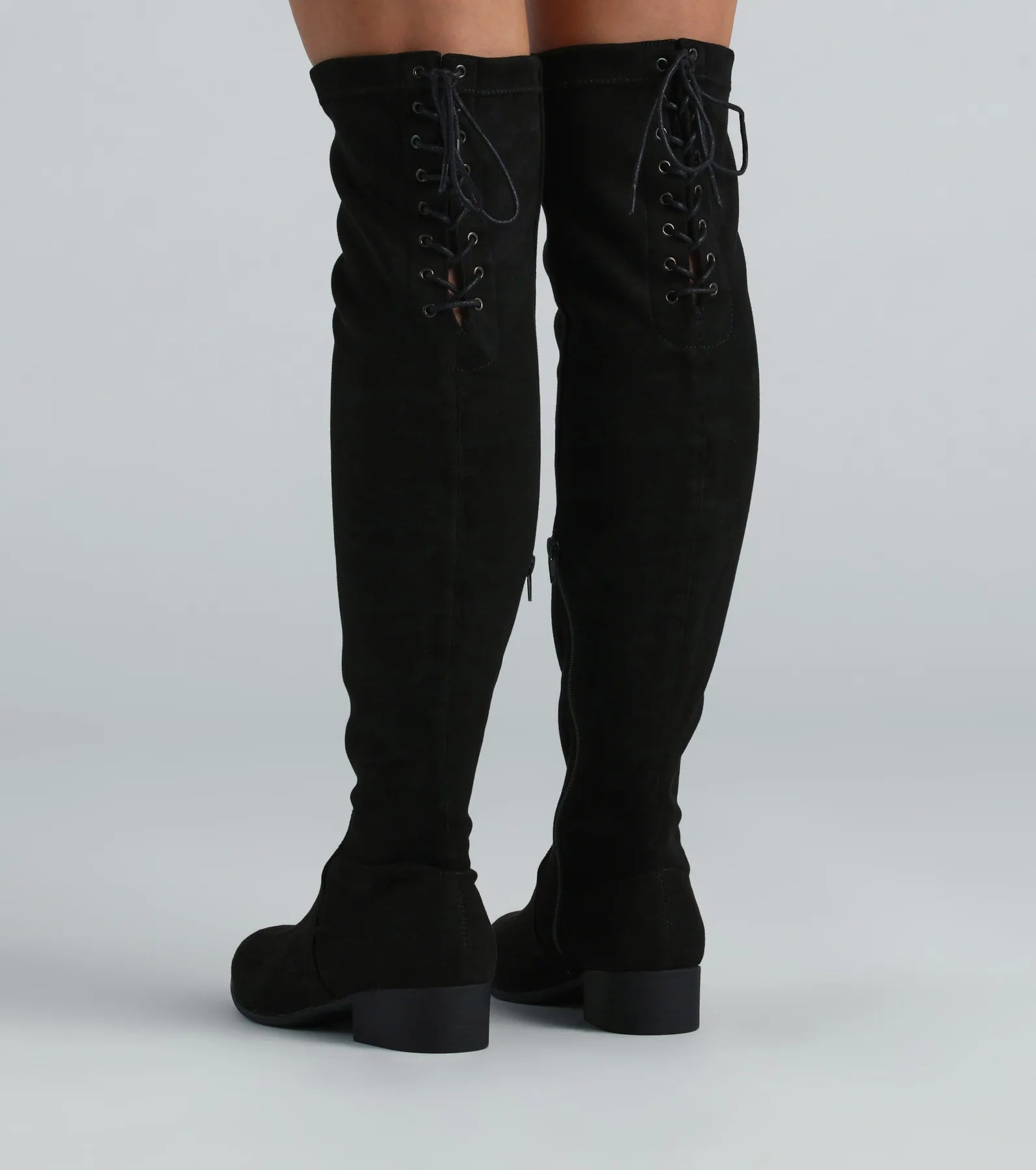 In Love Lace-Up Knee High Boots - Image 4