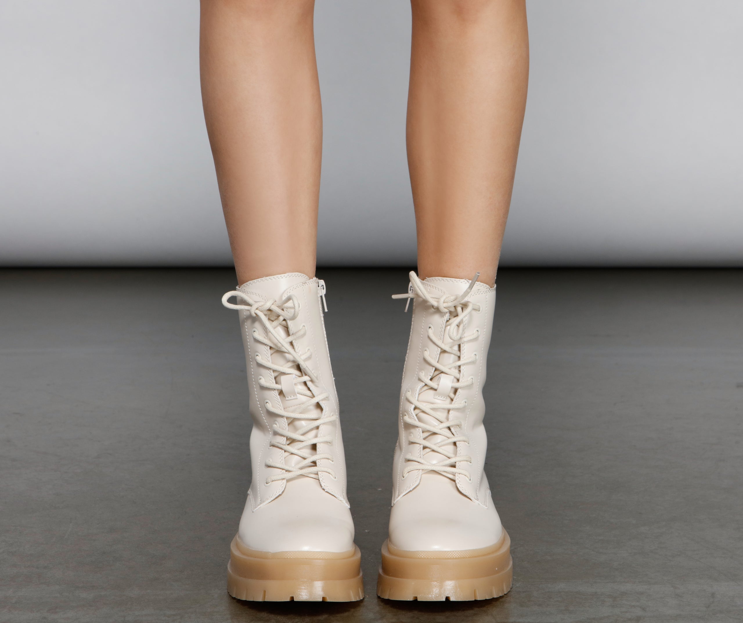 Stepping On The Edge Lug Booties - Image 3