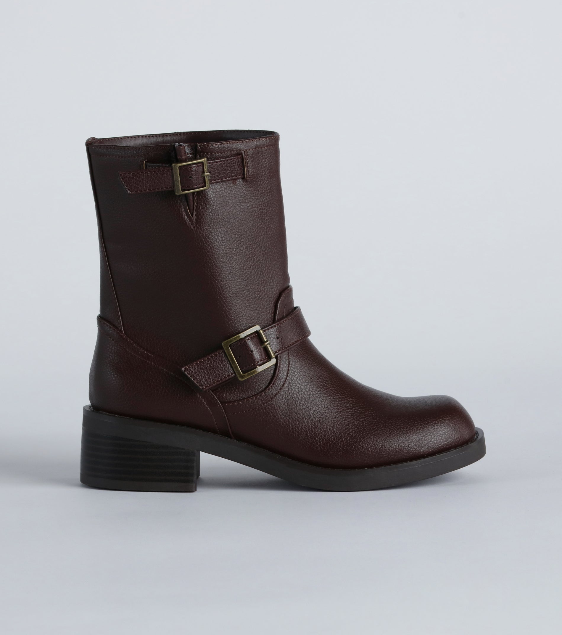 Edge It Up Faux Leather Biker Boots - Image 6