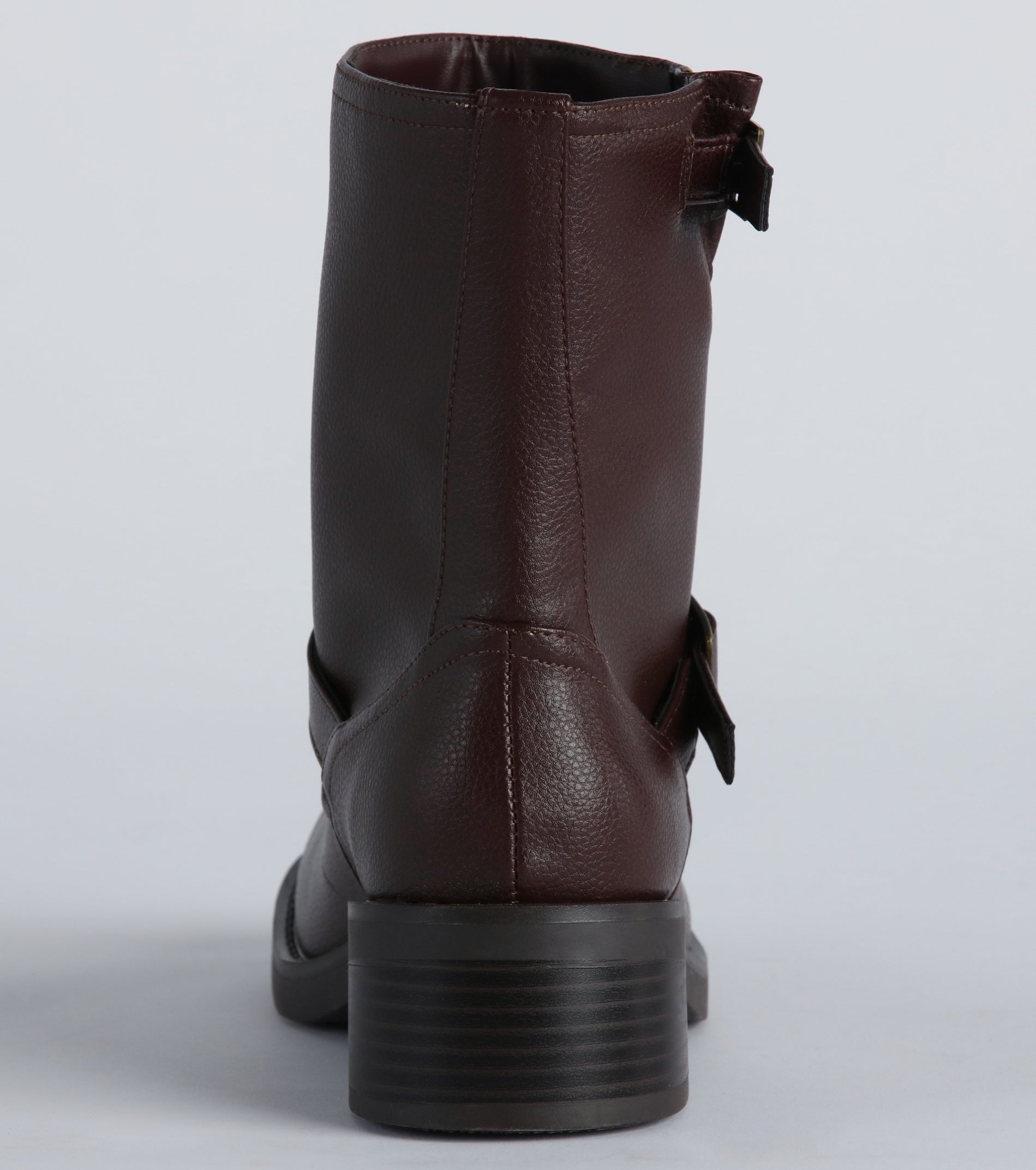 Edge It Up Faux Leather Biker Boots - Image 8