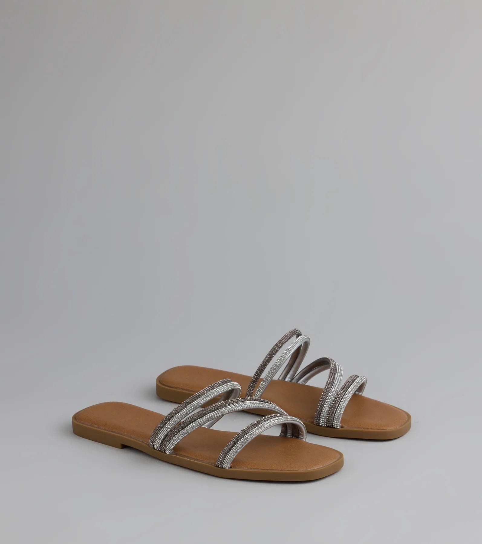 Sparkling Delight Rhinestone Strappy Sandals