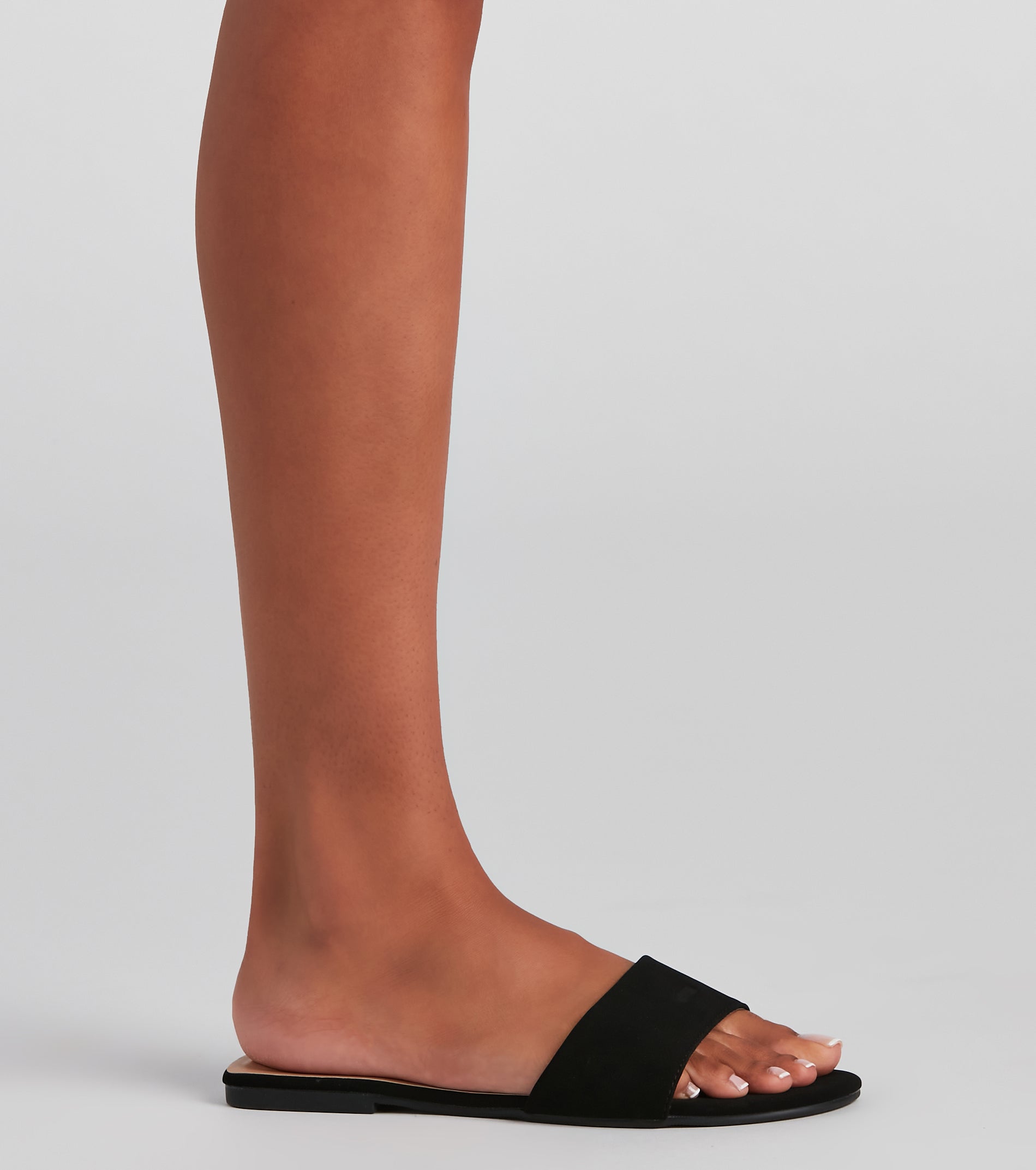 Stylish Basics Nubuck Slide Sandals - Image 2