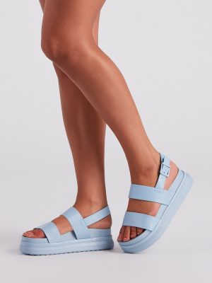 Stay Trendy Strappy Platform Sandals