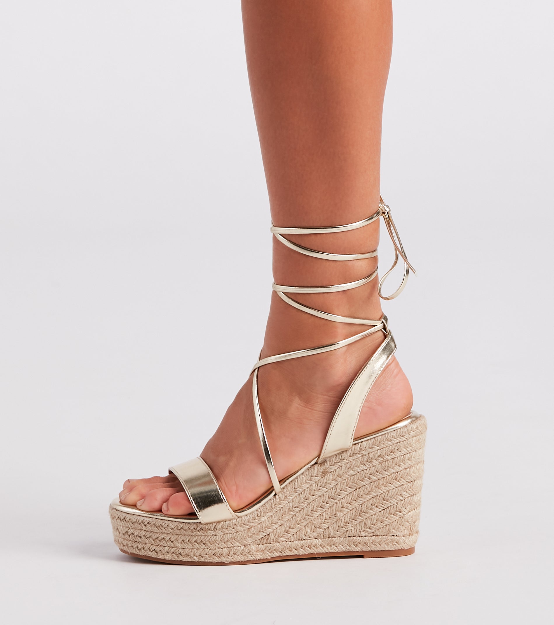 Spring Step Espadrille Lace-Up Wedges - Image 11