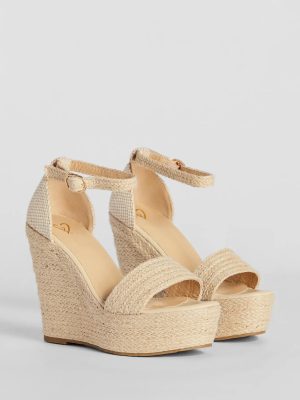 Summer Mode Espadrille Platform Wedge Heels